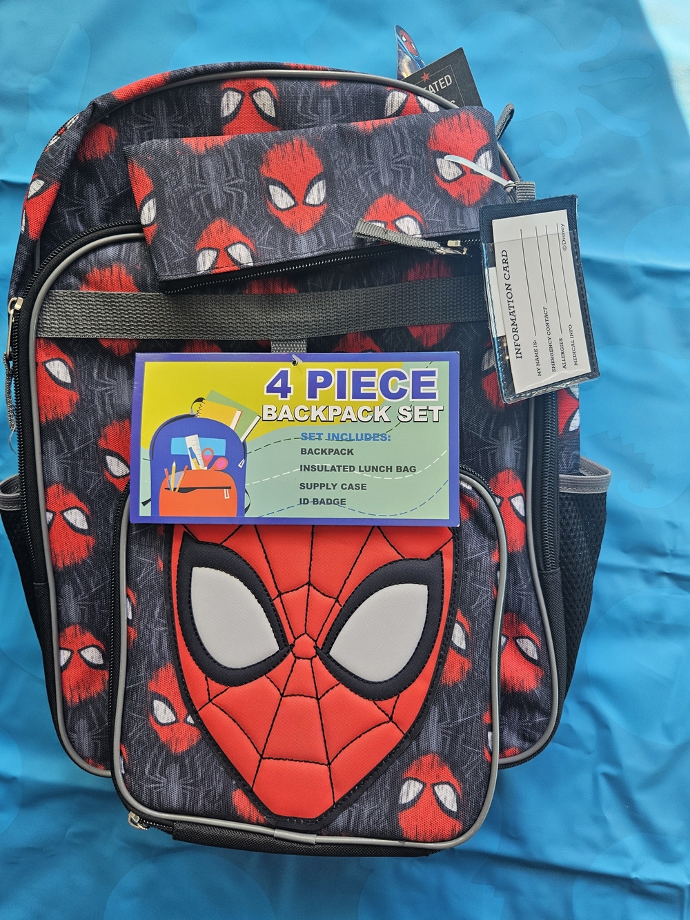 Marvel Spider-Man 4-piece school backpack set